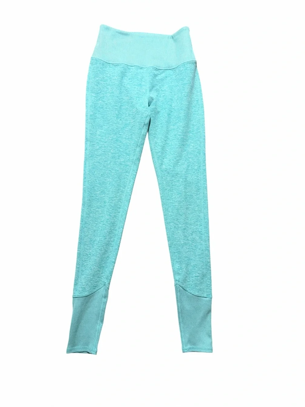 ALO High Waist Alosoft Lounge Legging in Bright Aqua Heather Size Small